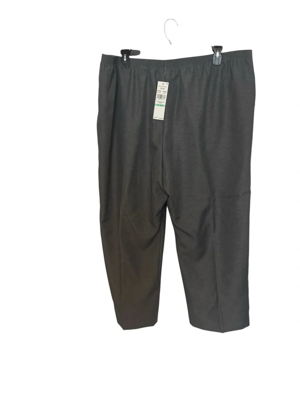 NWT 3 PAIR  Alfred Dunner Knit Pants  GRAY, BROWN & Navy  PLUS: 26    #G - Picture 5 of 13